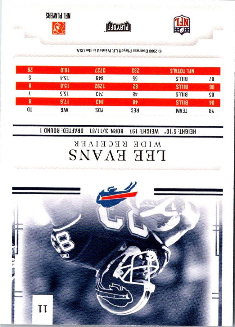 2008 Playoff Prestige Lee Evans