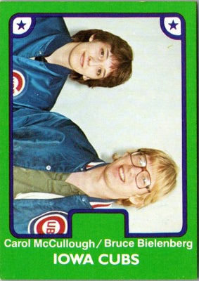 1984 TCMA Iowa Cubs Carol McCullough/Bruce Bielenberg #19