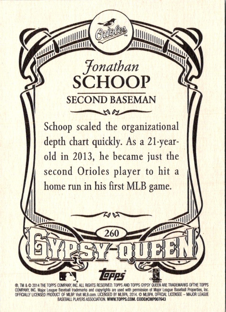 2014 Topps Gypsy Queen Jonathan Schoop