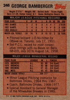 1983 Topps George Bamberger #246 NM-MT
