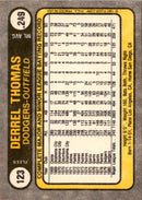 1981 Fleer Derrel Thomas