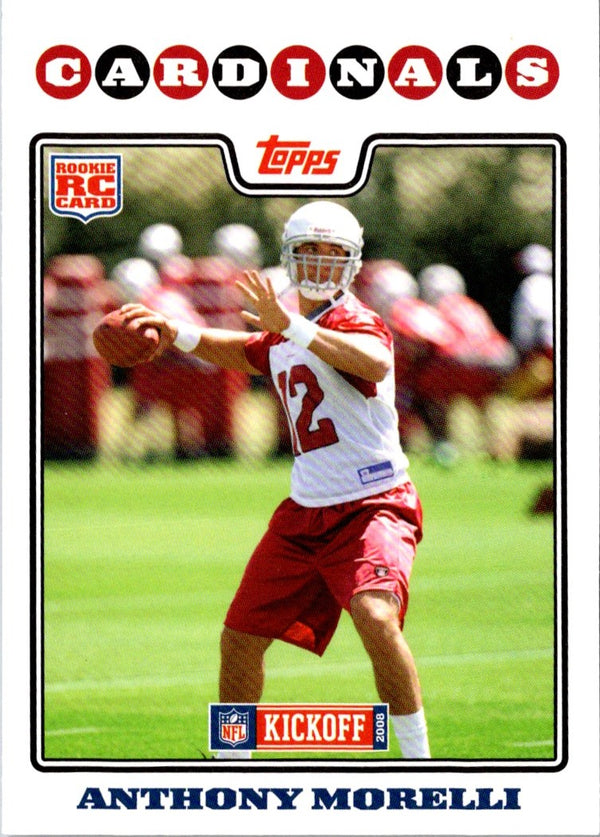 2008 Topps Kickoff Anthony Morelli #177 Rookie