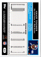 2005 Topps Amani Toomer #217
