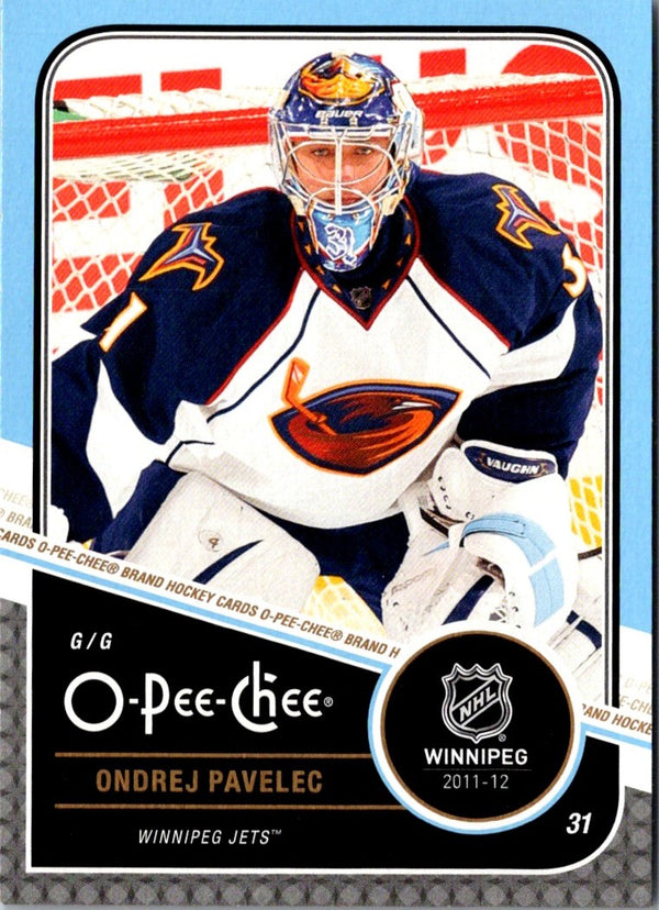 2011 O-Pee-Chee Ondrej Pavelec #165