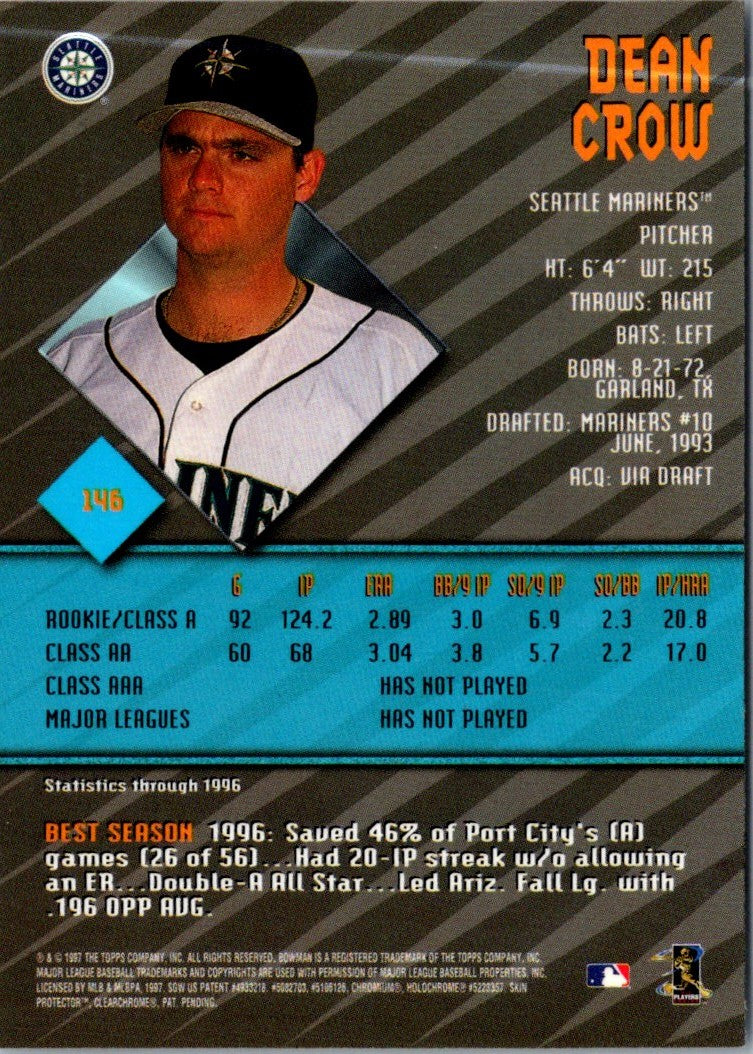 1997 Bowman's Best Dean Crow