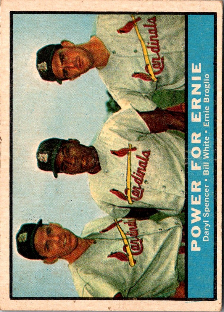 1961 Topps Power For Ernie