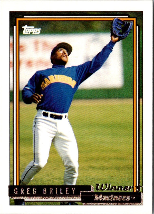 1992 Topps Greg Briley #502