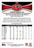 2012 Topps Asante Samuel #213
