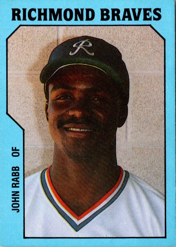 1985 TCMA Richmond Braves John Rabb #22