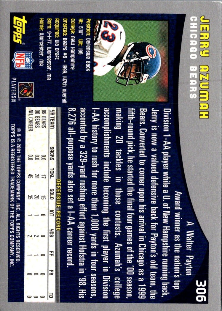 2001 Topps Jerry Azumah