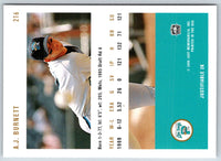 2000 Just A.J. Burnett #216