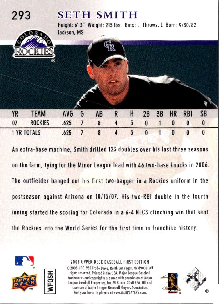 2008 Upper Deck Seth Smith