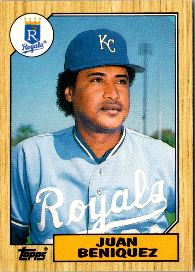 1987 Topps Traded Juan Beniquez