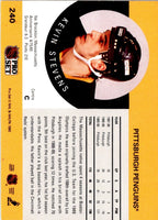 1990 Pro Set Kevin Stevens #240 Rookie