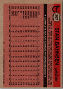 1981 Topps Stan Bahnsen
