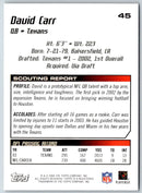 2004 Topps Draft Picks & Prospects David Carr