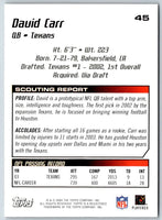 2004 Topps Draft Picks & Prospects David Carr #45