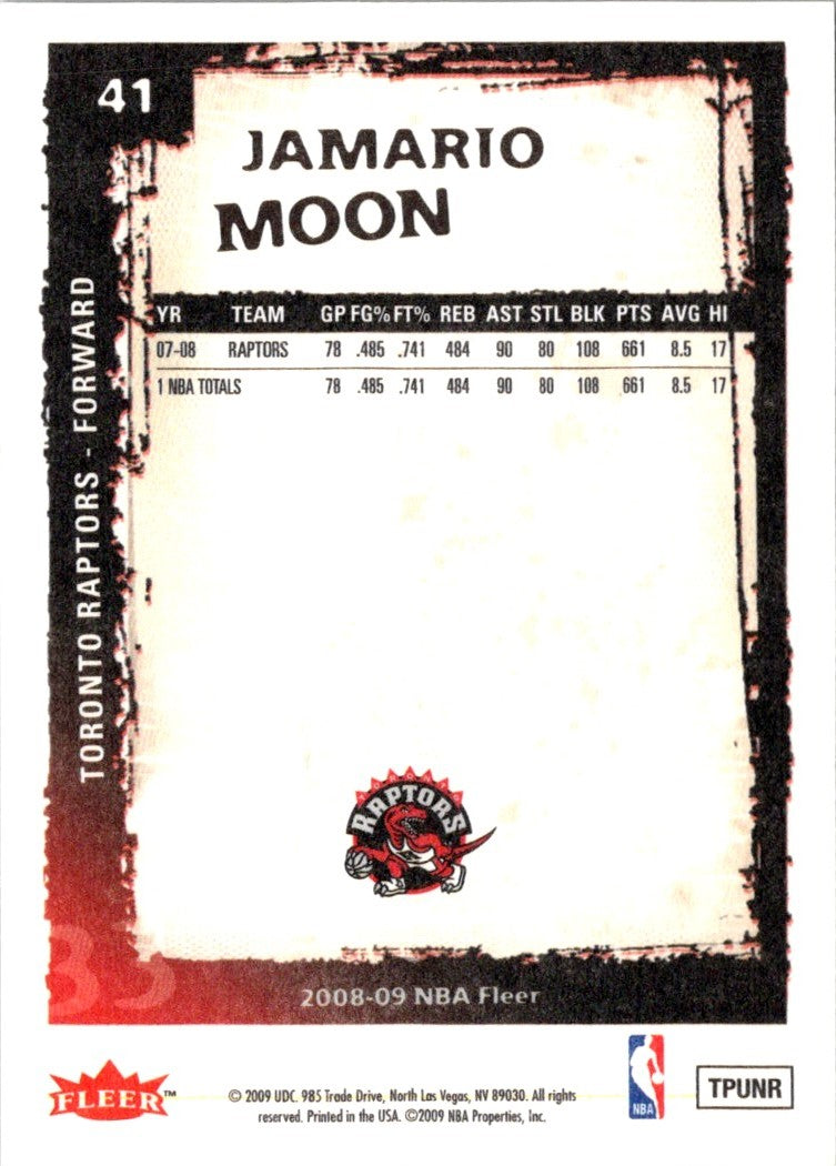 2008 Fleer Jamario Moon