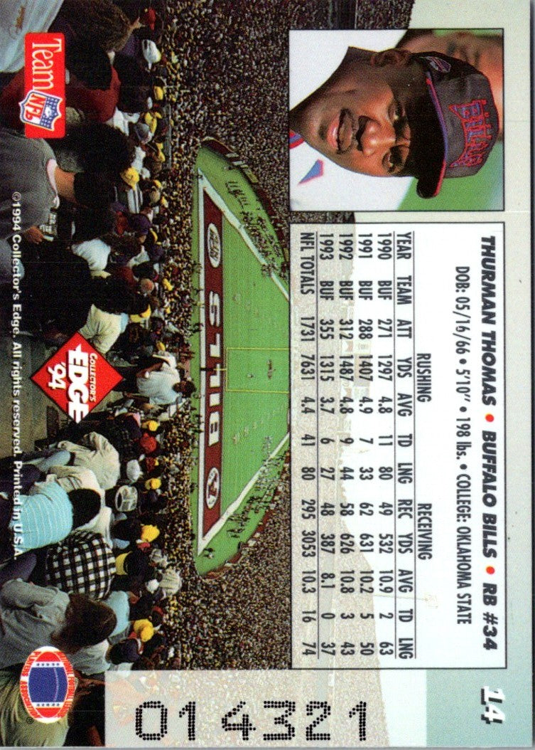 1993 SkyBox Premium Thurman Thomas