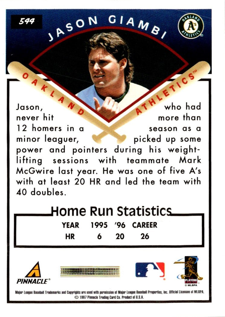 1997 Score Jason Giambi