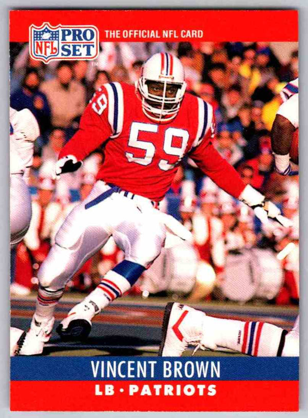 1990 Pro Set Vincent Brown #201