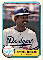 1981 Fleer Derrel Thomas #123