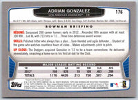 2014 Bowman Adrian Gonzalez #176