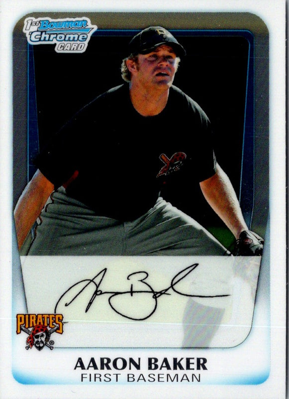 2011 Bowman Chrome Prospects Aaron Baker #BCP39