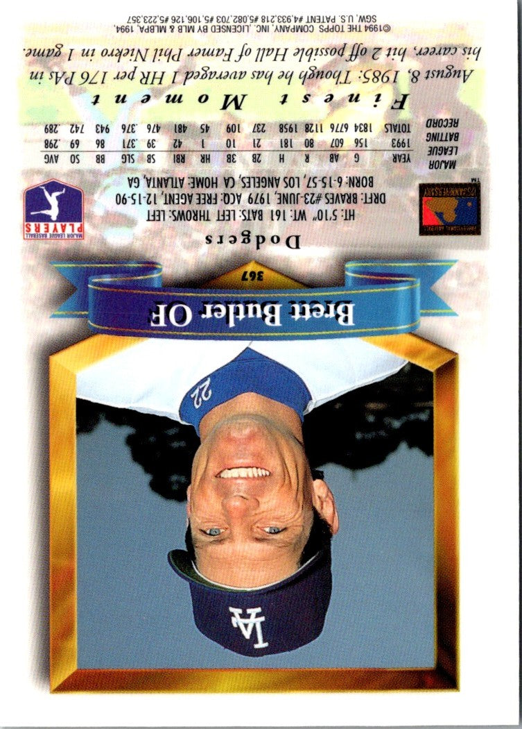 1994 Finest Brett Butler