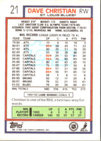 1992 Topps Dave Christian #21