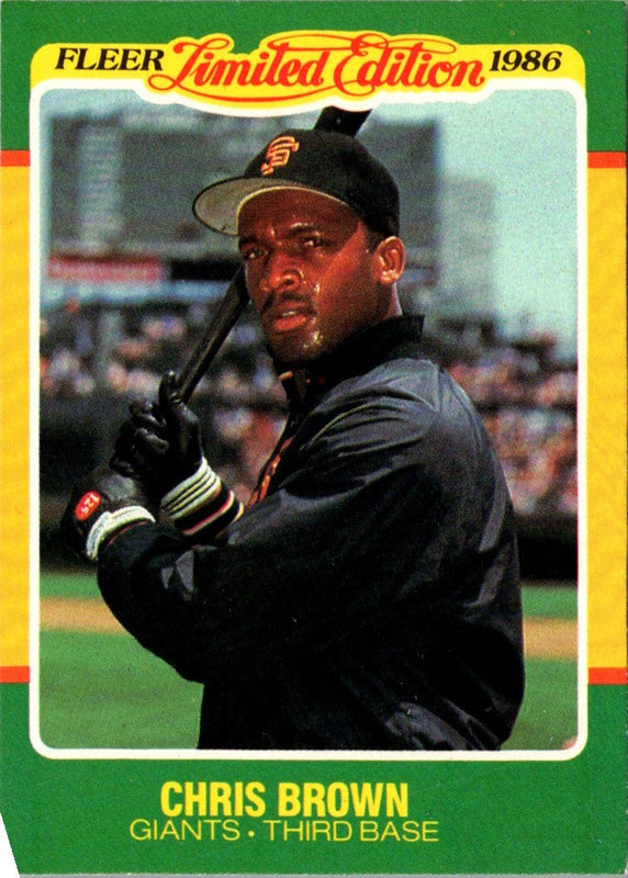1986 Fleer Limited Edition Chris Brown #8