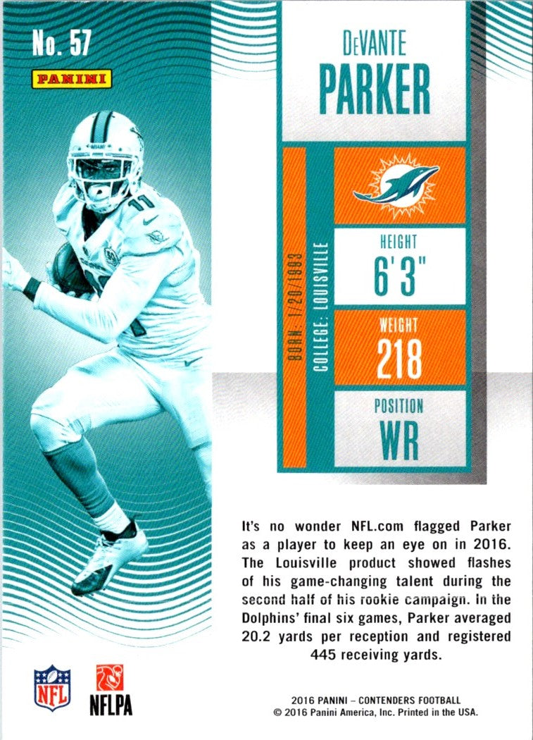 2016 Panini Contenders DeVante Parker