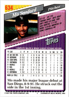 1993 Topps Mo Sanford #634