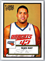 2005 Topps 1952 Style Sean May #156 Rookie