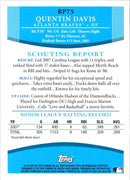 2008 Bowman Prospects Quentin Davis