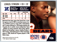 1991 Pro Set Lemuel Stinson #27