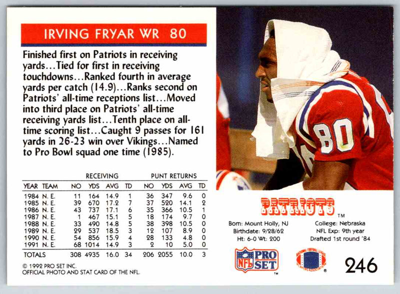 1992 Proset Irving Fryar