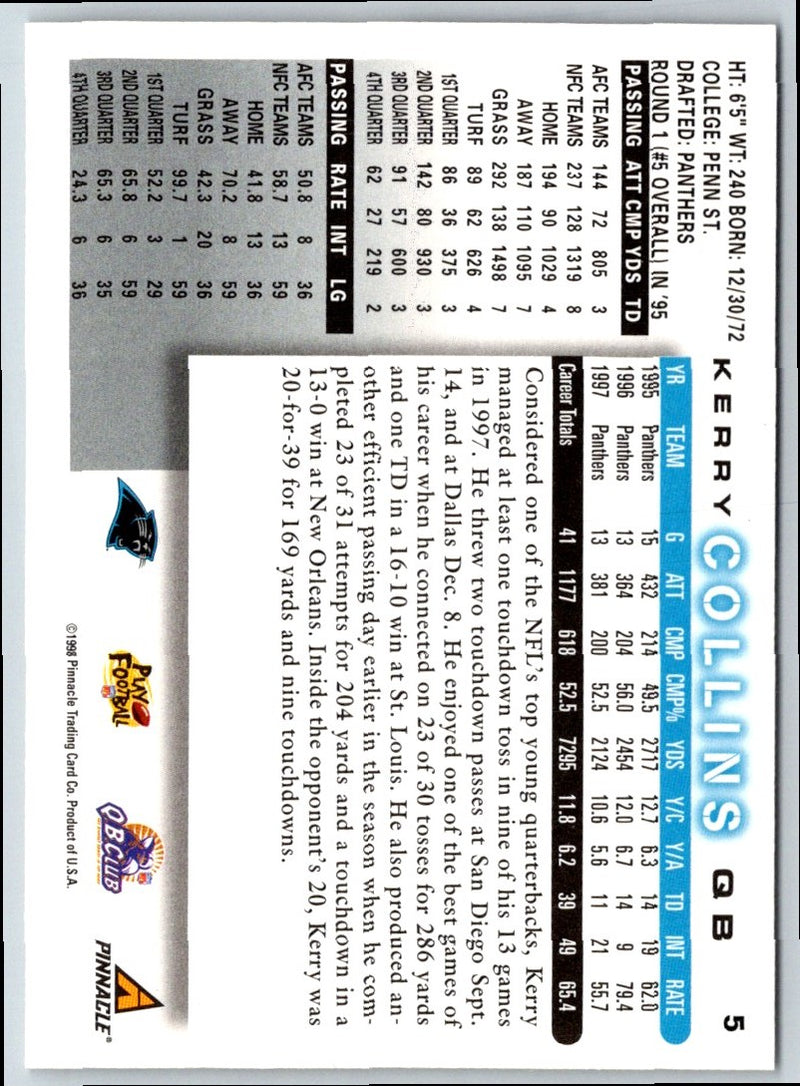 1998 Pacific Omega Kerry Collins