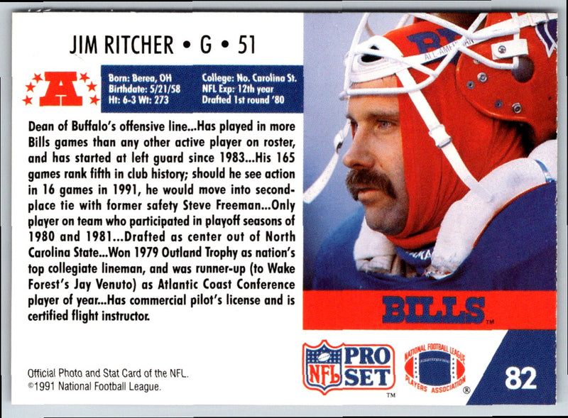 1991 Pro Set Jim Ritcher