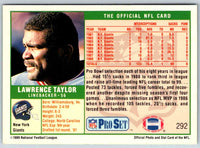 1989 NFL Proset Lawrence Taylor #292