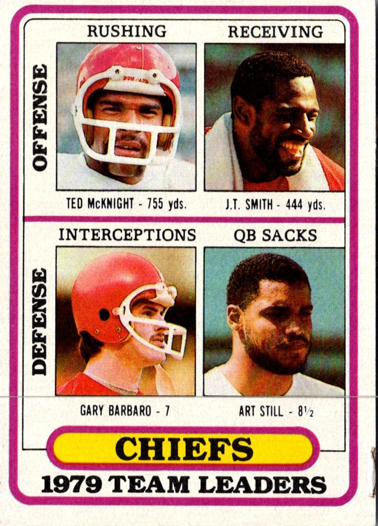 1980 Topps Ted McKnight/J.T. Smith/Gary Barbaro/Art Still