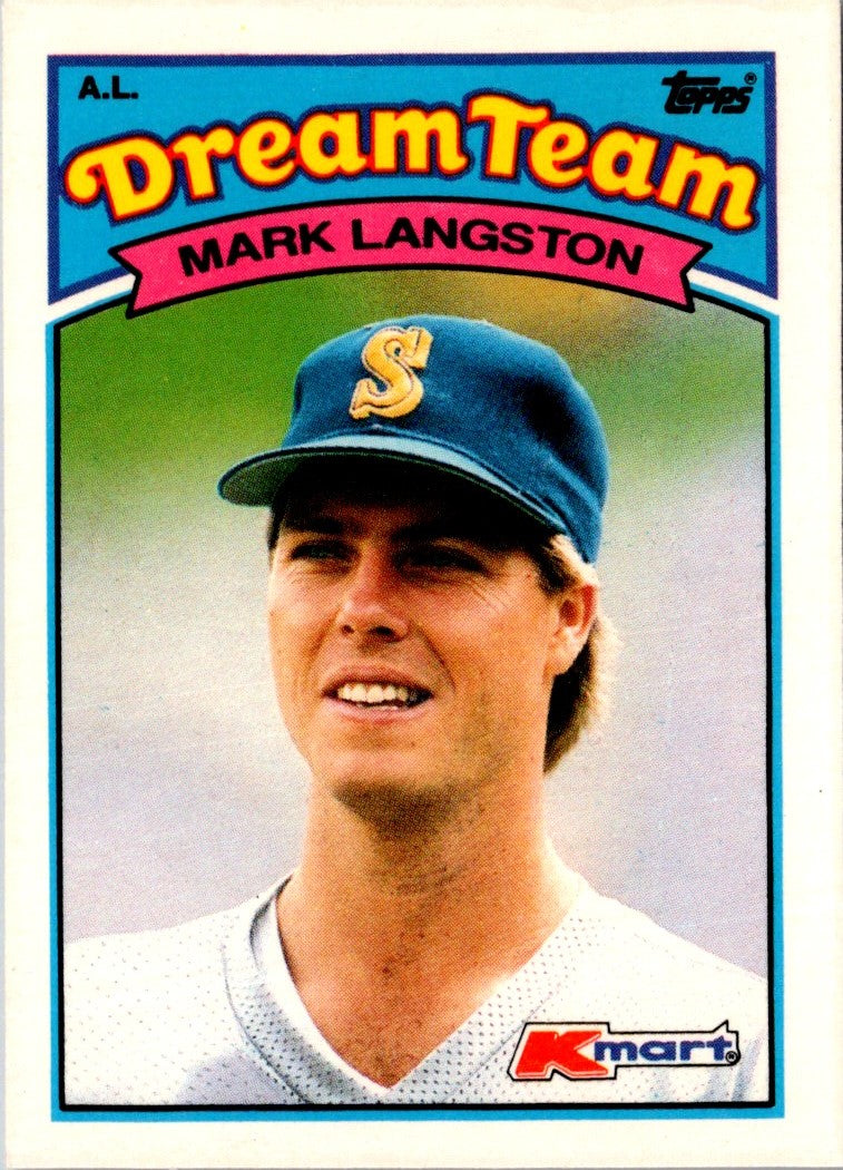 1989 Topps Kmart Dream Team Mark Langston