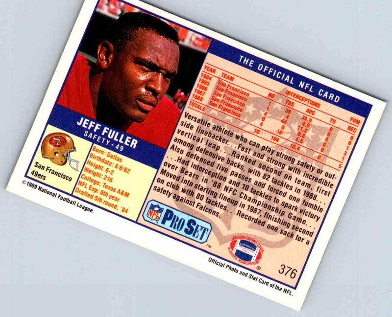 1989 NFL Proset Jeff Fuller