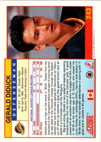 1991 Score Canadian Gerald Diduck #243