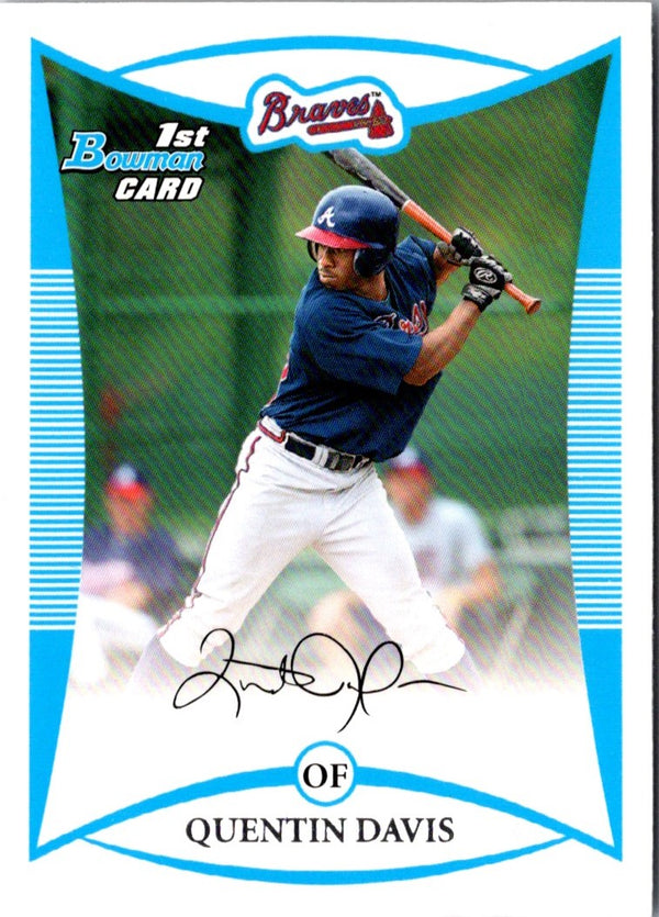 2008 Bowman Prospects Quentin Davis #BP75