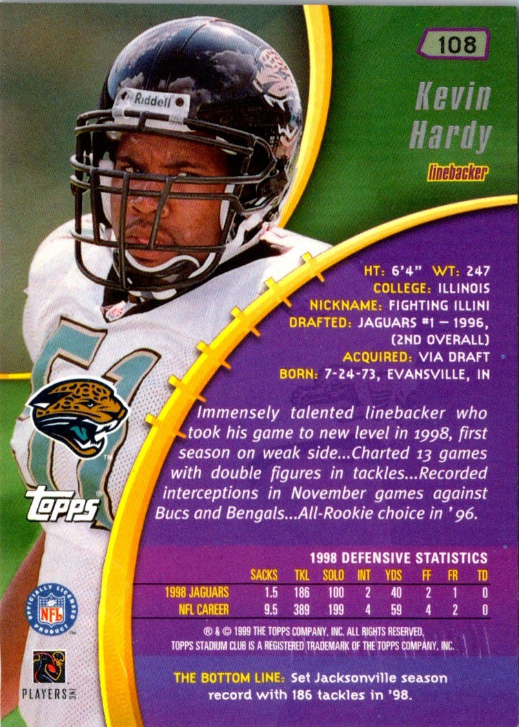 1999 Stadium Club Kevin Hardy