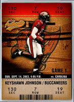 2003 Fleer Authentix Keyshawn Johnson #91