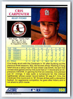 1991 Score Cris Carpenter #160