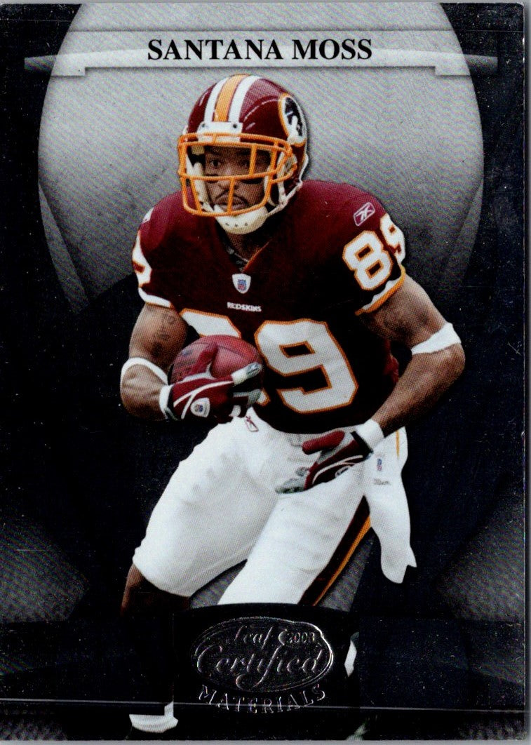 2006 Leaf Certified Materials Santana Moss