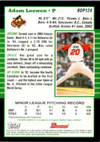 2005 Bowman Chrome Draft Picks & Prospects Adam Loewen #BDP124